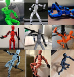 Multi-Jointed Movable Shapeshift Robot 2.0 3D Printed Mannequin Dummy Action Model Doll Toy Kid Gift - Cindi Book