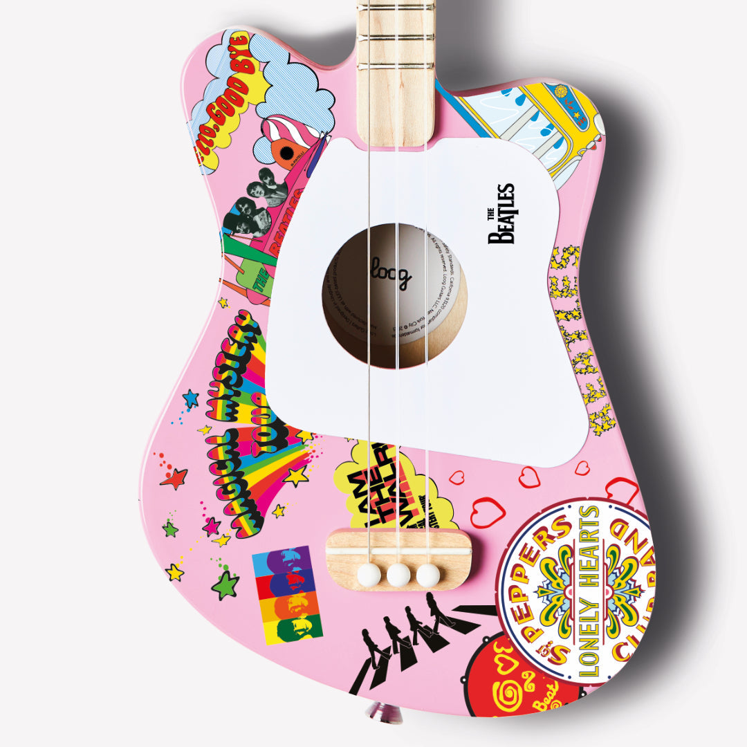 beatles + loog mini guitar (collective)
