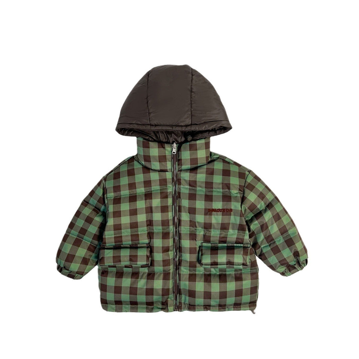 Children's Winter Warm Coat Two-sided Wear Thick Checks Tide - Cindi Book