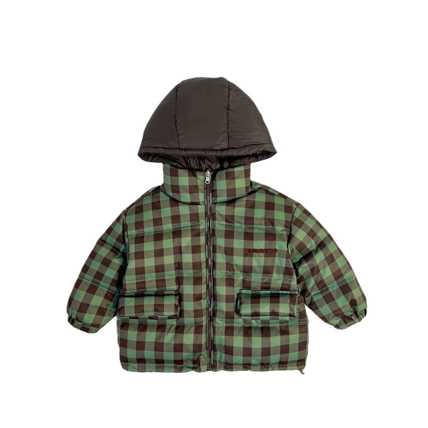 Children's Winter Warm Coat Two-sided Wear Thick Checks Tide - Cindi Book