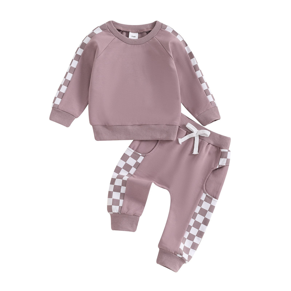 Checkerboard Printed Baby Suit Letters - Cindi Book