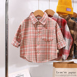 Spring And Autumn Children's Clothing Children's Casual Plaid Shirt - Cindi Book