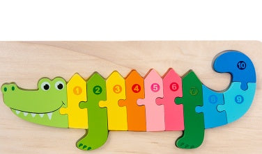 Children's Cartoon Number Animal Puzzle - Cindi Book