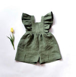 Children's Clothing Infant Cotton And Linen One-piece Shorts Strap - Cindi Book
