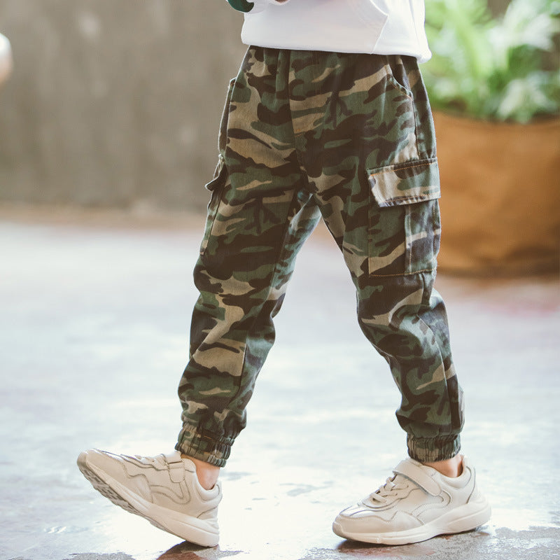 Children's Sports Military Camouflage Casual Trousers - Cindi Book