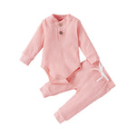 Boys And Girls Stand-up Collar Jumpsuit Long-sleeved Romper Trousers Two-piece Set - Cindi Book
