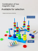 Children's Puzzle Colored Matching Magnetic Ring Toys - Cindi Book