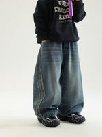 Winter Boys' New Fleece-lined Warm And Loose Jeans - Cindi Book