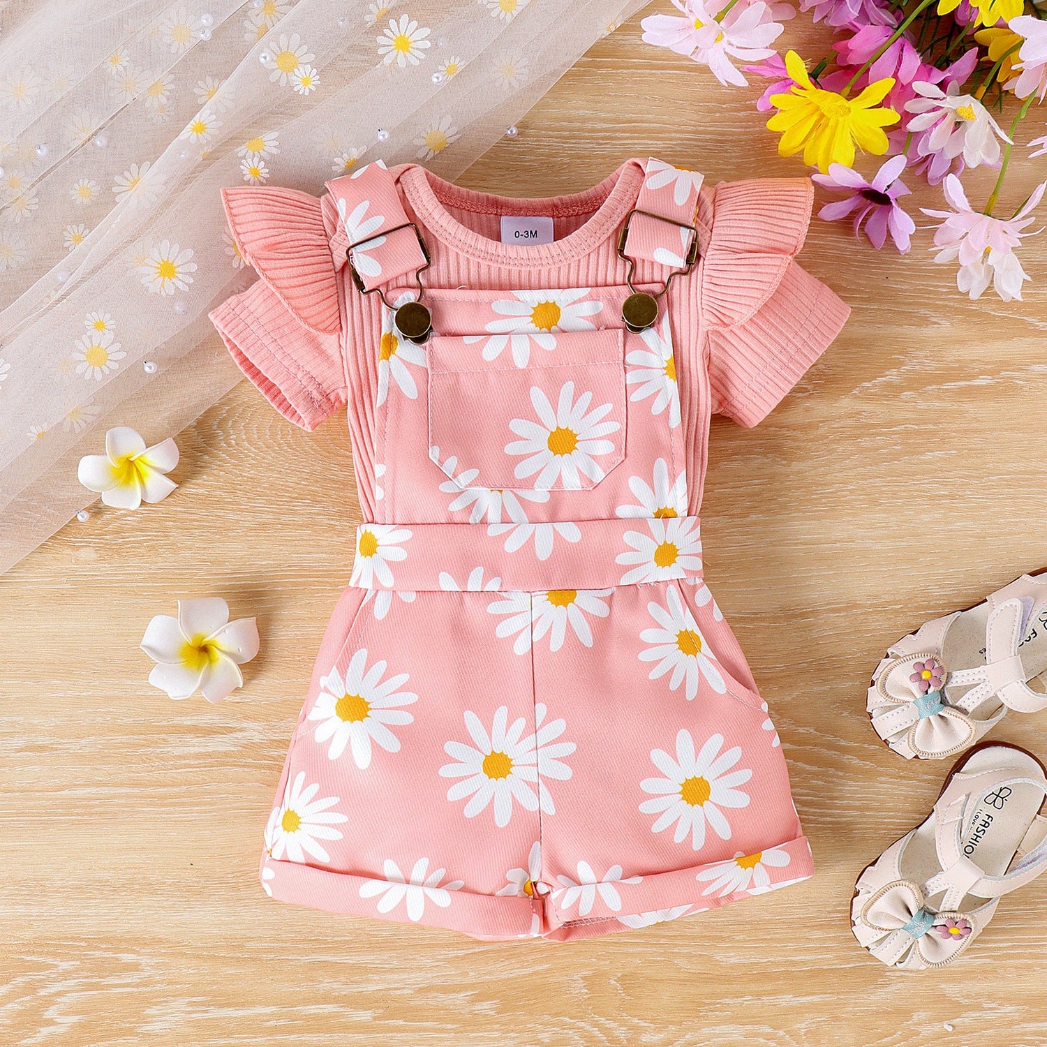 Bottom-covering Rompers Suspender Pants Baby Suit - Cindi Book