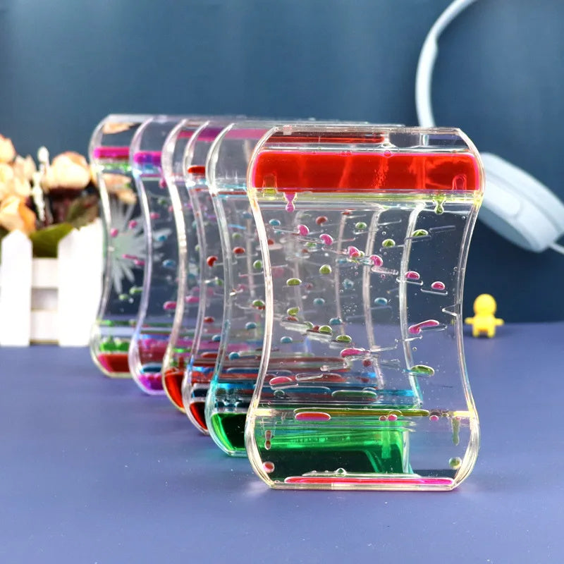 Creative Cruise Fluid Liquid Hourglass Quicksand Timer 2024 Ins Living Room Office Ornaments Desk Table Decorations Home Decor - Cindi Book