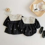 Autumn Clothes Baby's Gown Doll Collar Lace Embroidery - Cindi Book