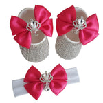 Photography Props And Headband Baby Toddler Shoes Soft Sole Suit - Cindi Book
