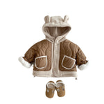 Child Clip Cotton Jacket Thick Hooded Top - Cindi Book