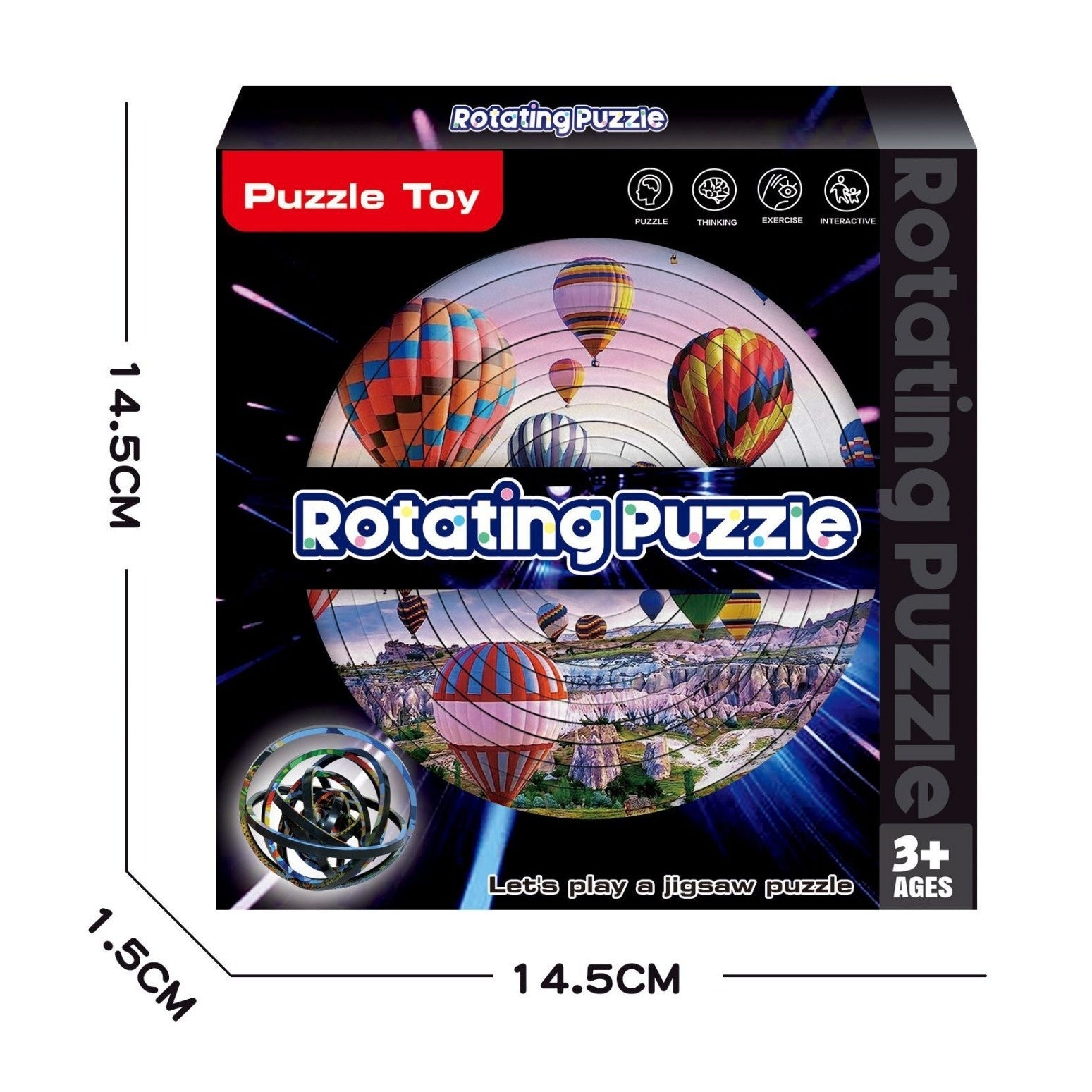 Rotating Puzzle Decompression 3D Educational Toys - Cindi Book