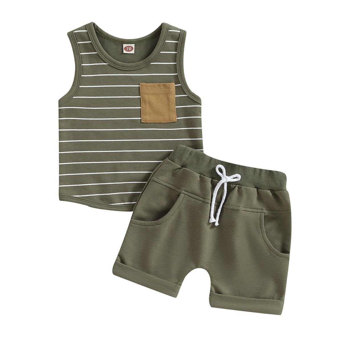 Boys' Stripes Vest Suit European And American - Cindi Book