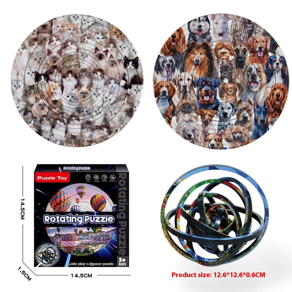 Rotating Puzzle Decompression 3D Educational Toys - Cindi Book