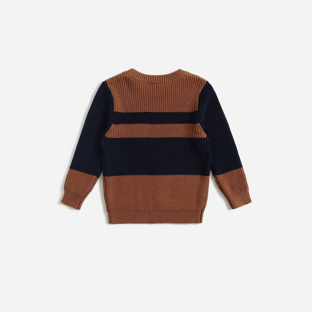 Boys Chunky Knit Sweater - Soft & Warm Cable Knit Pullover for Toddler & Kids - Comfortable Winter Apparel for Boys