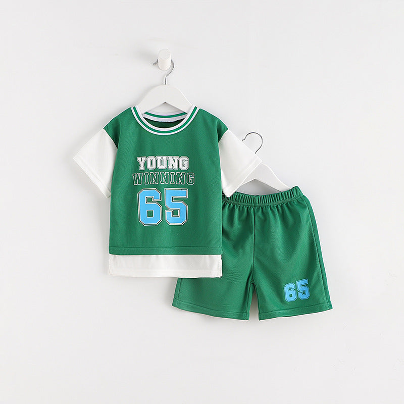 Sportswear Two-piece Set Children's Clothing New - Cindi Book