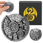 Private Model Time Gear Fingertip Gyroscope Retro Wheel DND Dice Gift Box Set, Role Playing Game Dice On The Table - Cindi Book
