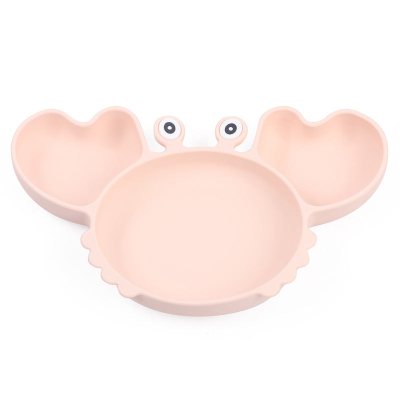 Silicone Split Cutlery Crab Plate For Infants - Cindi Book