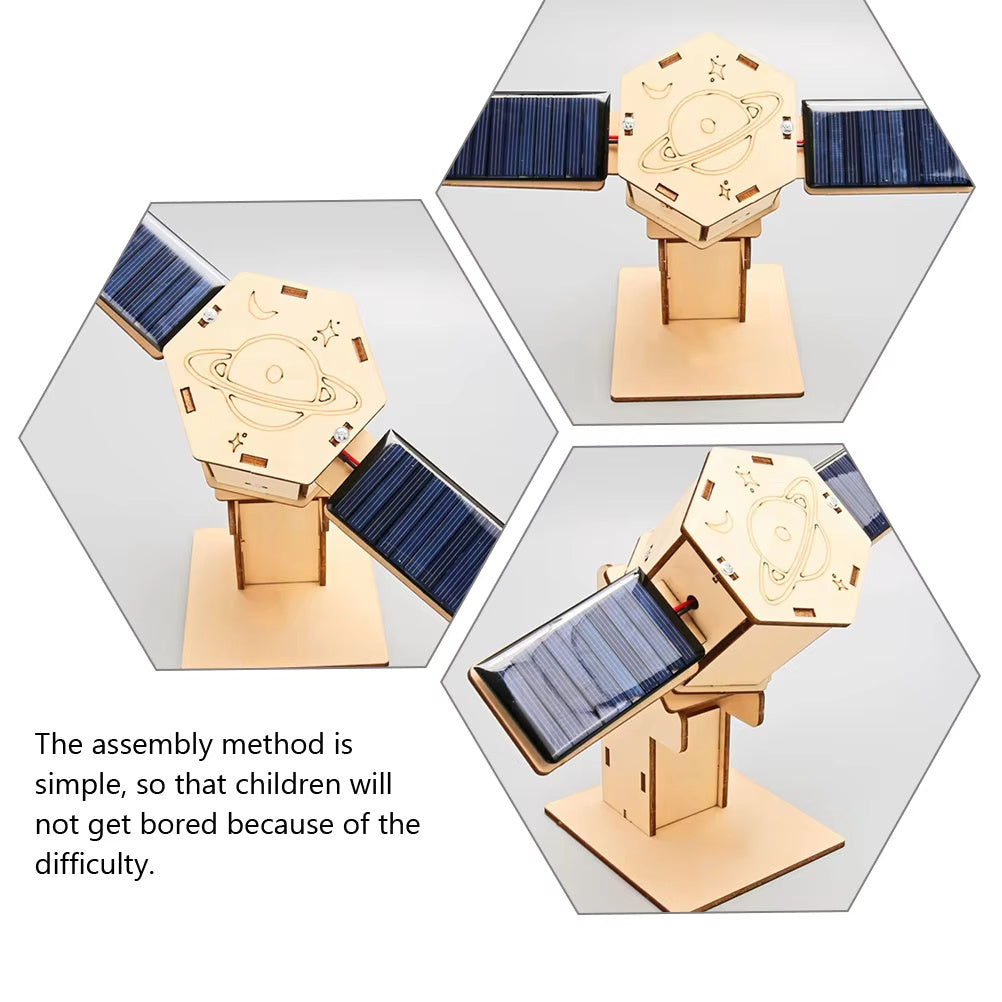 Diy Technology Small Production Stem Experimental Teaching Aids Space Model Artificial Satellite Educational Toys Solar Power Toy Kit Science - Cindi Book