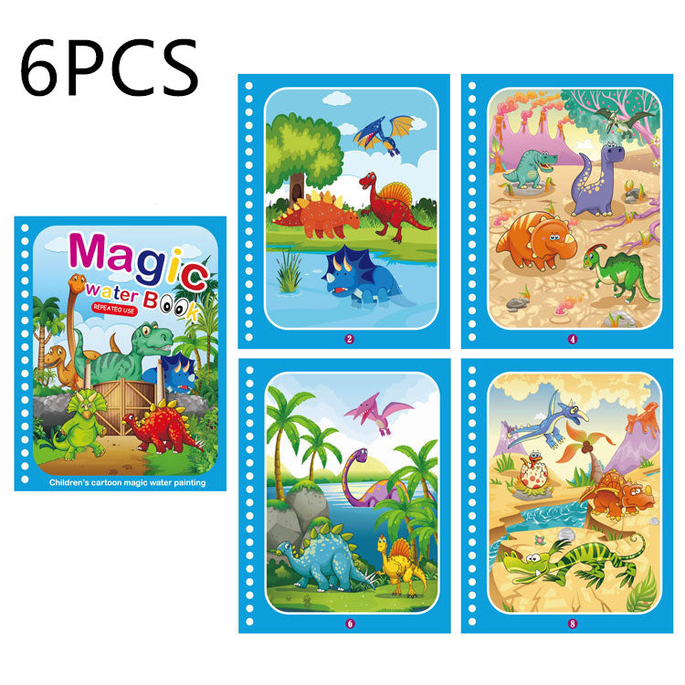 Children's Creative Magic  Water Painting Book - Cindi Book