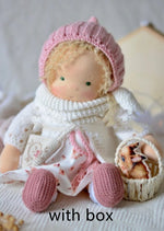 Handmade Plush Doll Golden Curly Girl Finished Product - Cindi Book