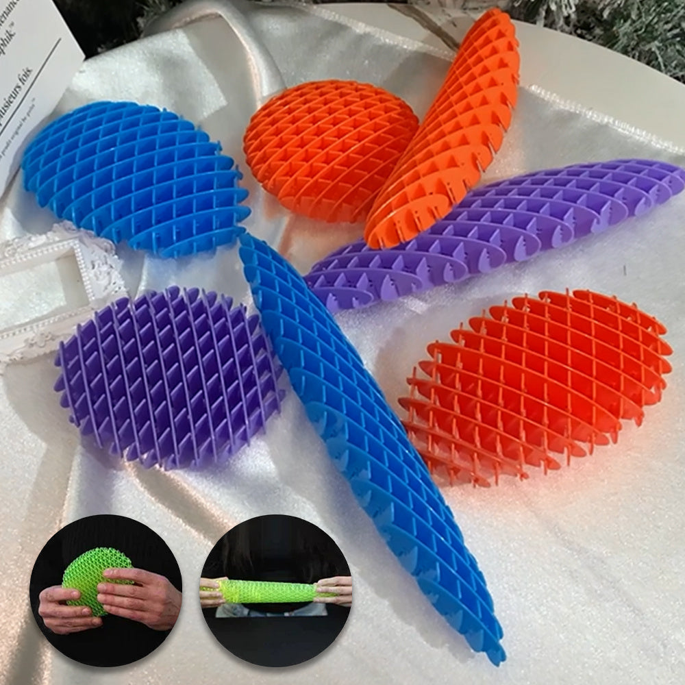 Colorful Worm Squeeze Stretchy Toy Sensory Deformation Plastic Shrapnel Decompression Worm Toy - Cindi Book