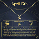 April 13th Aries Necklace
