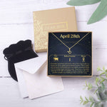 April 28th Taurus Necklace