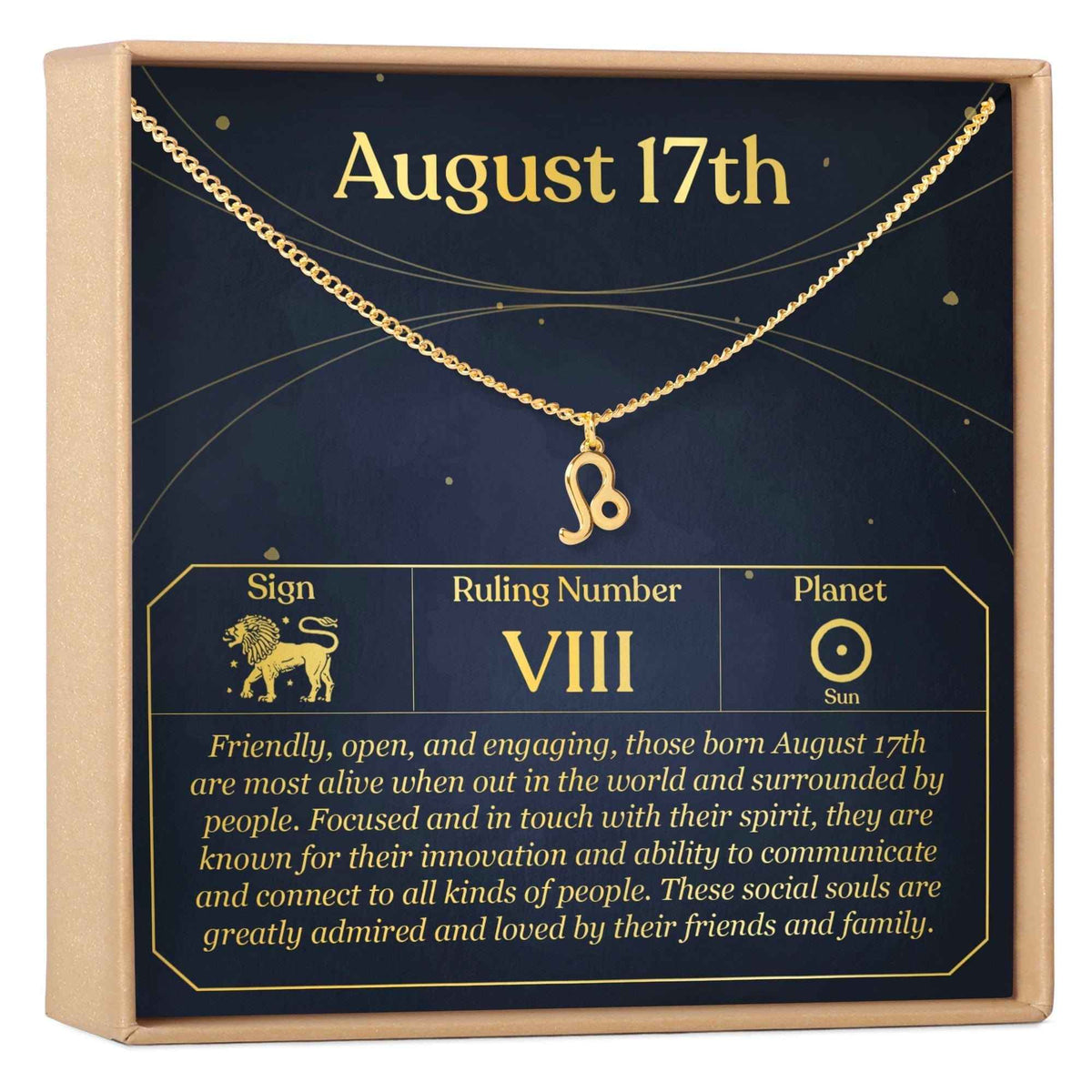 August 17th Leo Necklace