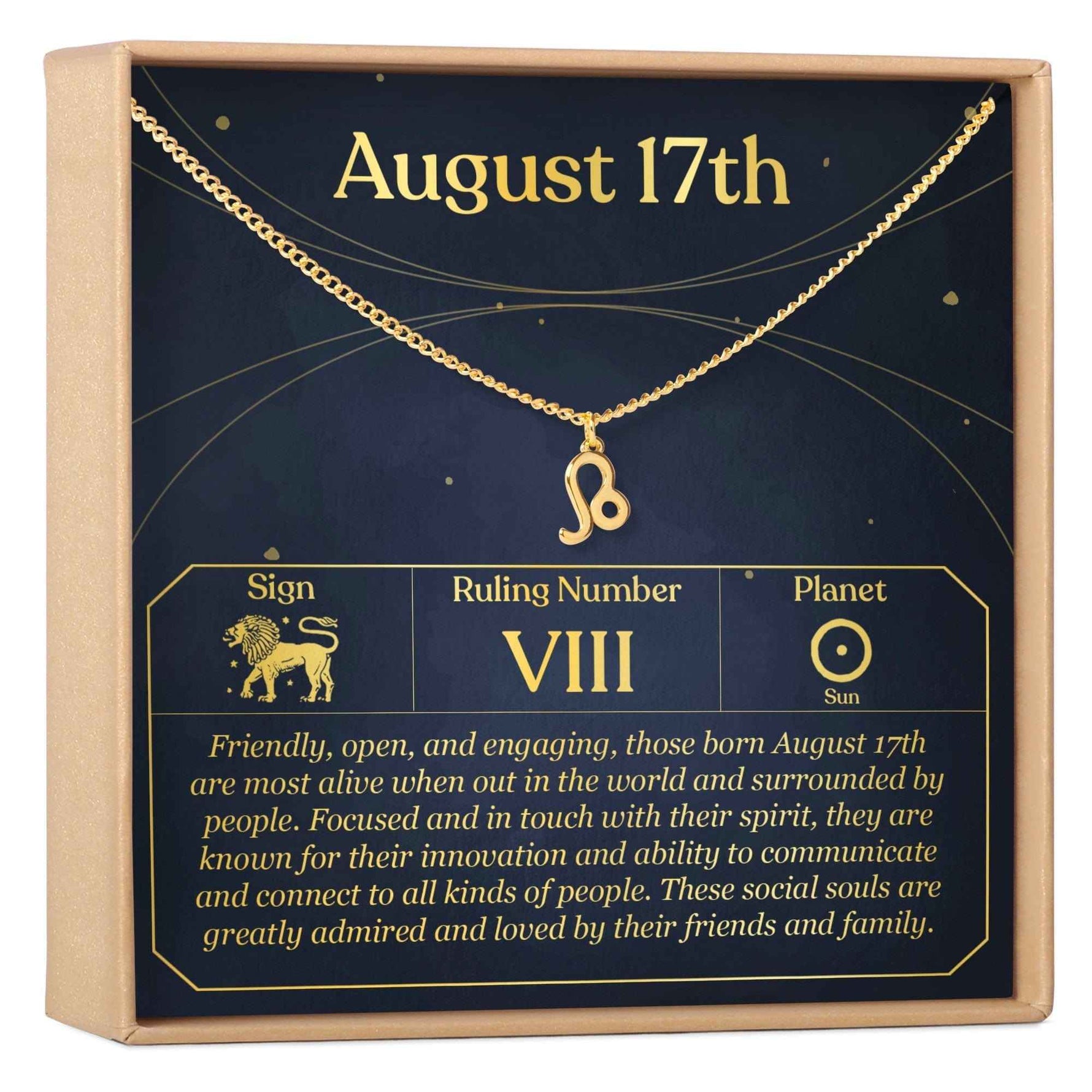 August 17th Leo Necklace