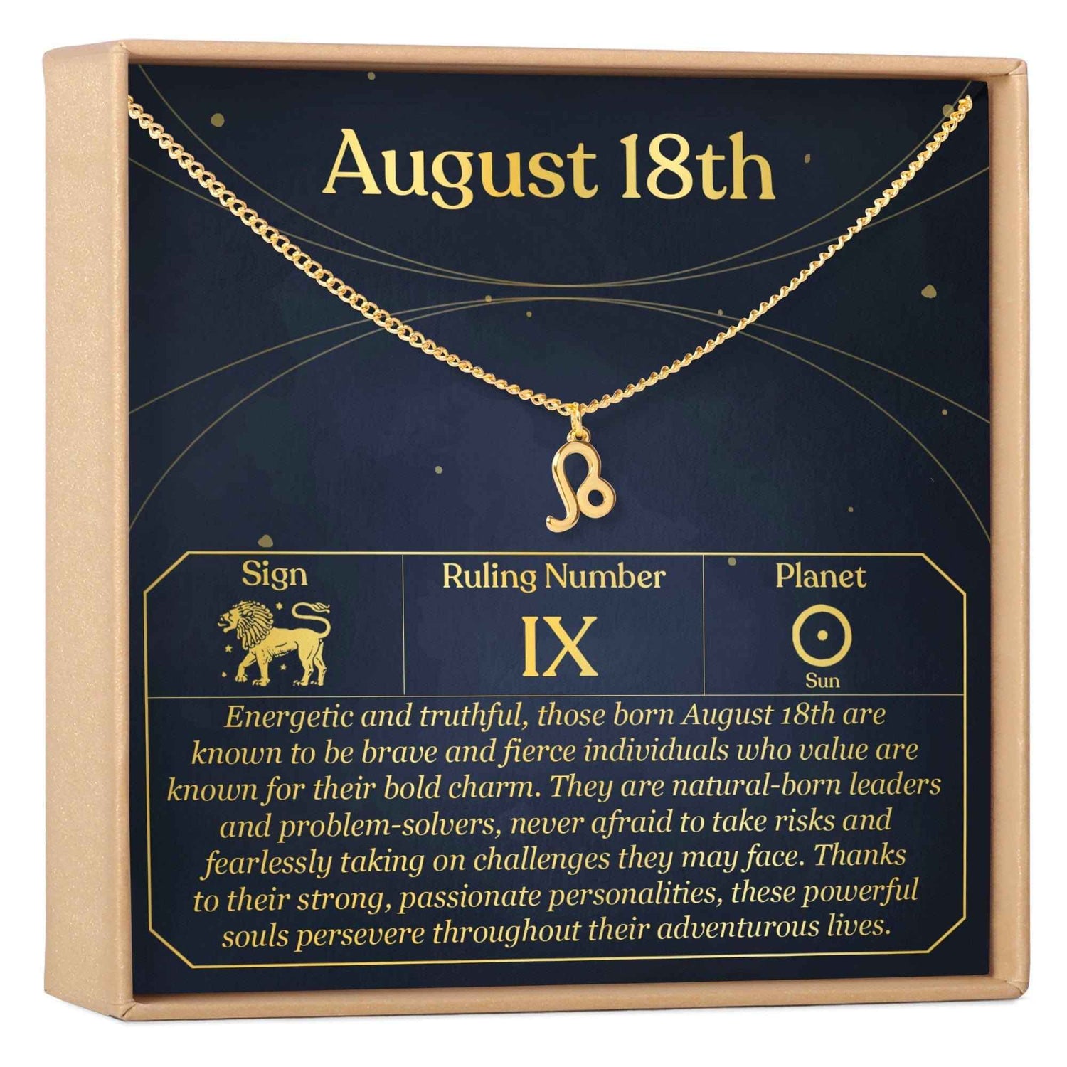 August 18th Leo Necklace