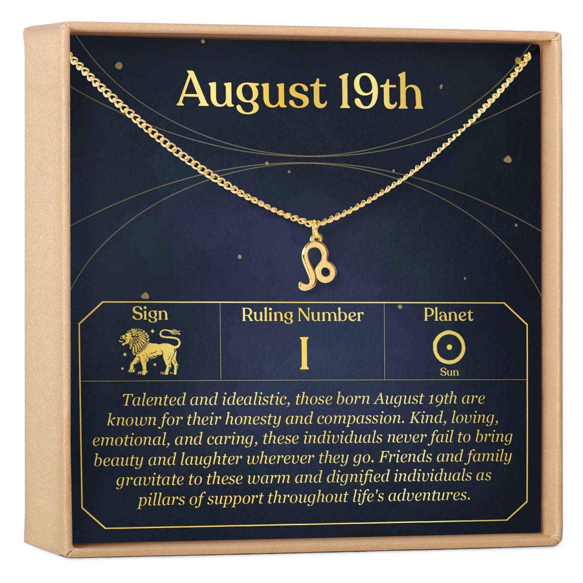 August 19th Leo Necklace