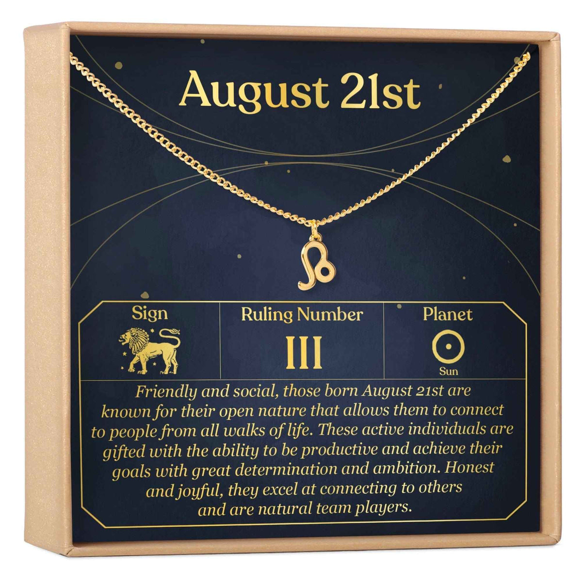 August 21st Leo Necklace
