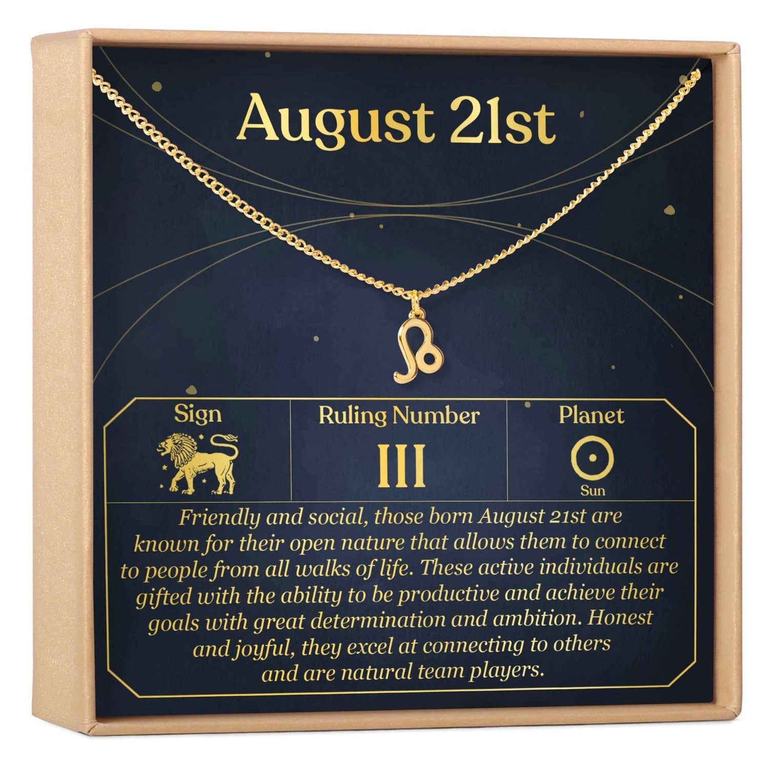 August 21st Leo Necklace