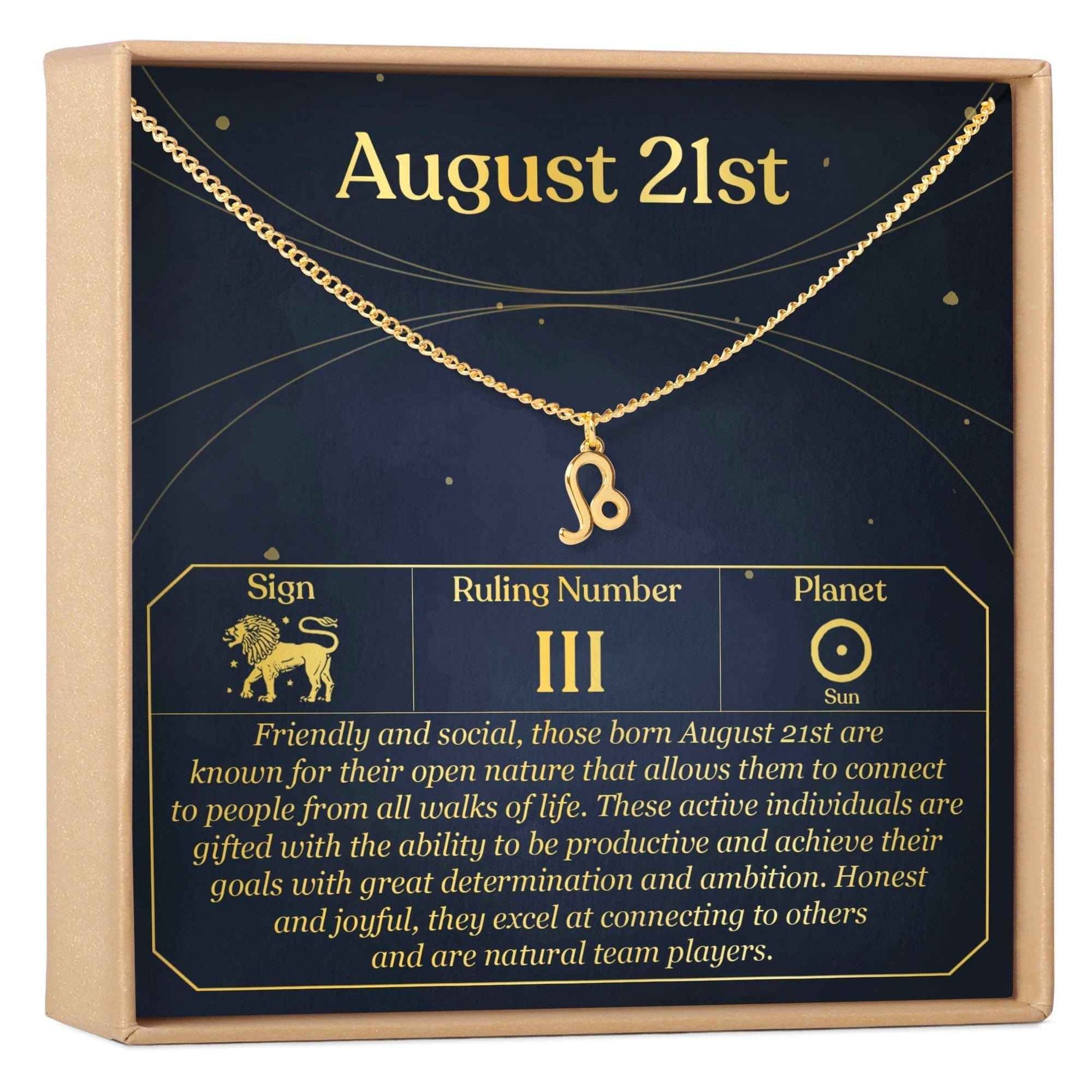August 21st Leo Necklace