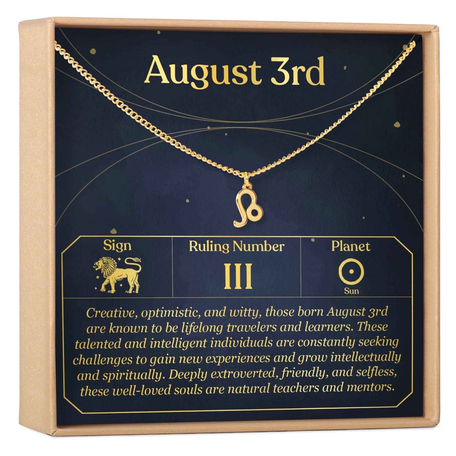 August 3rd Leo Necklace