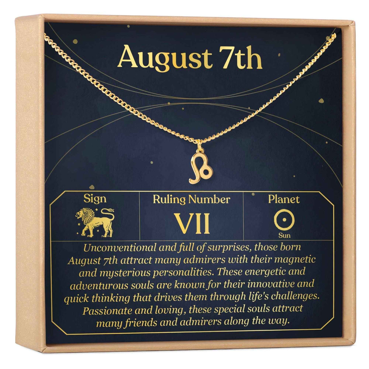 August 7th Leo Necklace