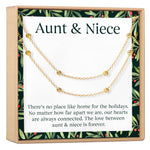 Aunt-Niece Christmas  Dot  Bracelet Set