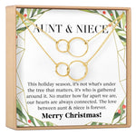 Aunt-Niece Christmas Necklace, Multiple Styles