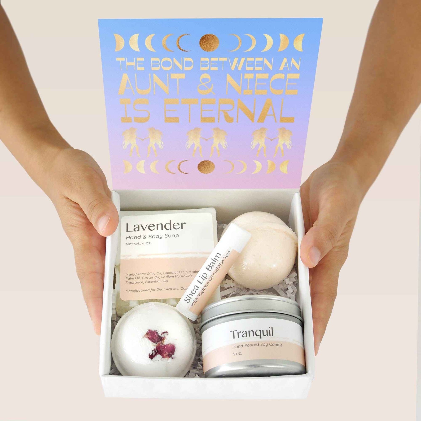 Aunt-Niece DoubleCircleNecklace Gift Box Set