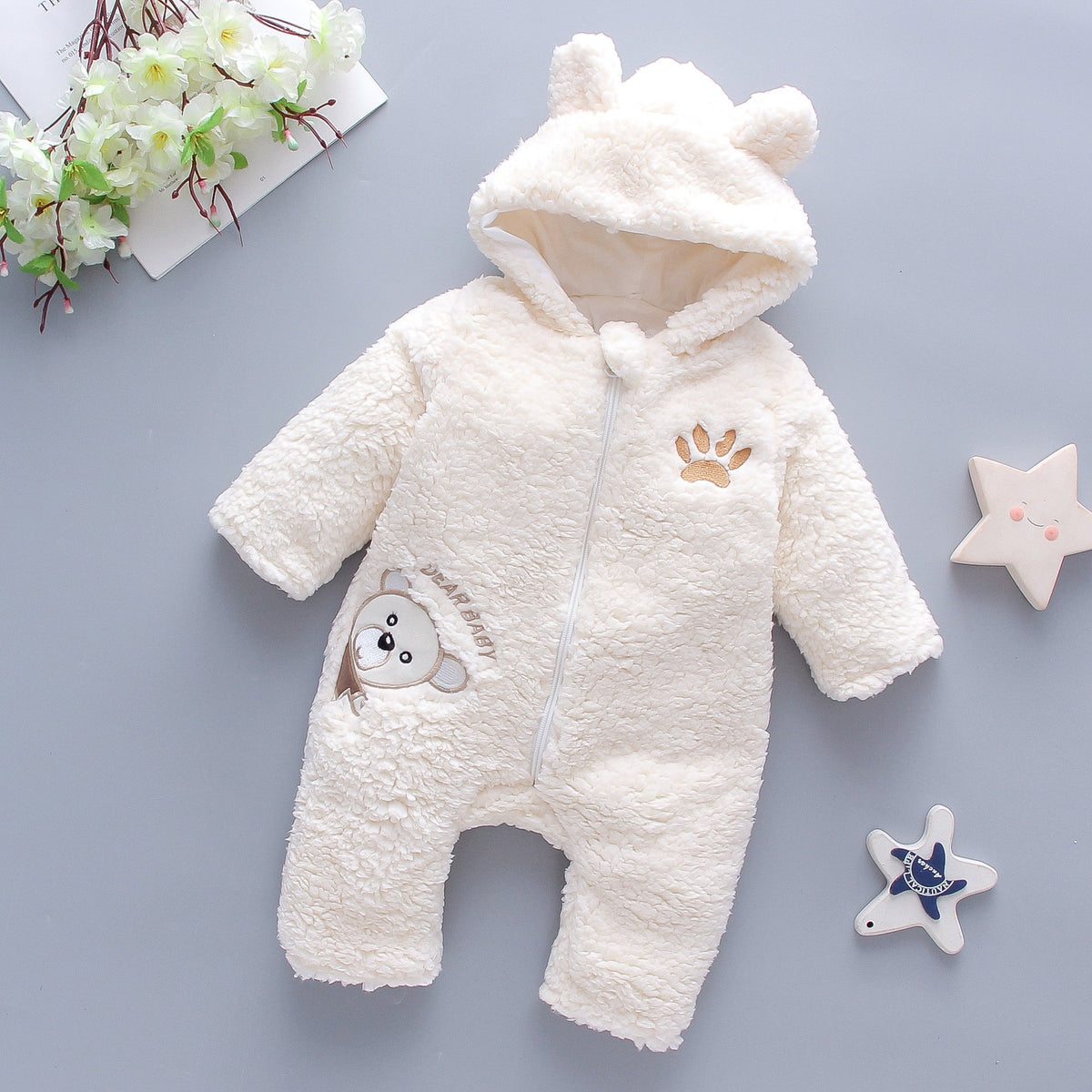 Winter Baby Boy Girl Romper Cotton Clothes - Cindi Book