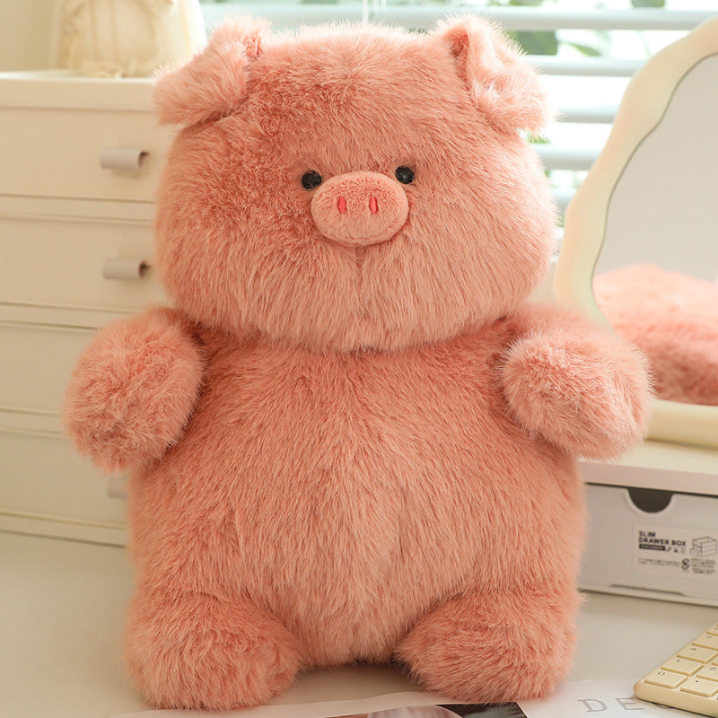 Lying Flat Series Chubby Pig Doll Plush Toy - Cindi Book