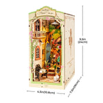 Rolife Floral Corner DIY Book Nook Shelf Insert Kit 3D Wooden Dollhouse For Gift - Cindi Book