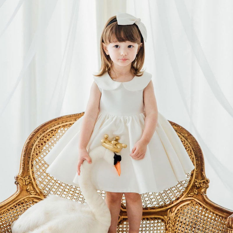 Summer Puffy Yarn Western-style Dress Female Baby One-year-old Dress Birthday Flower Girl Children's Skirt - Cindi Book