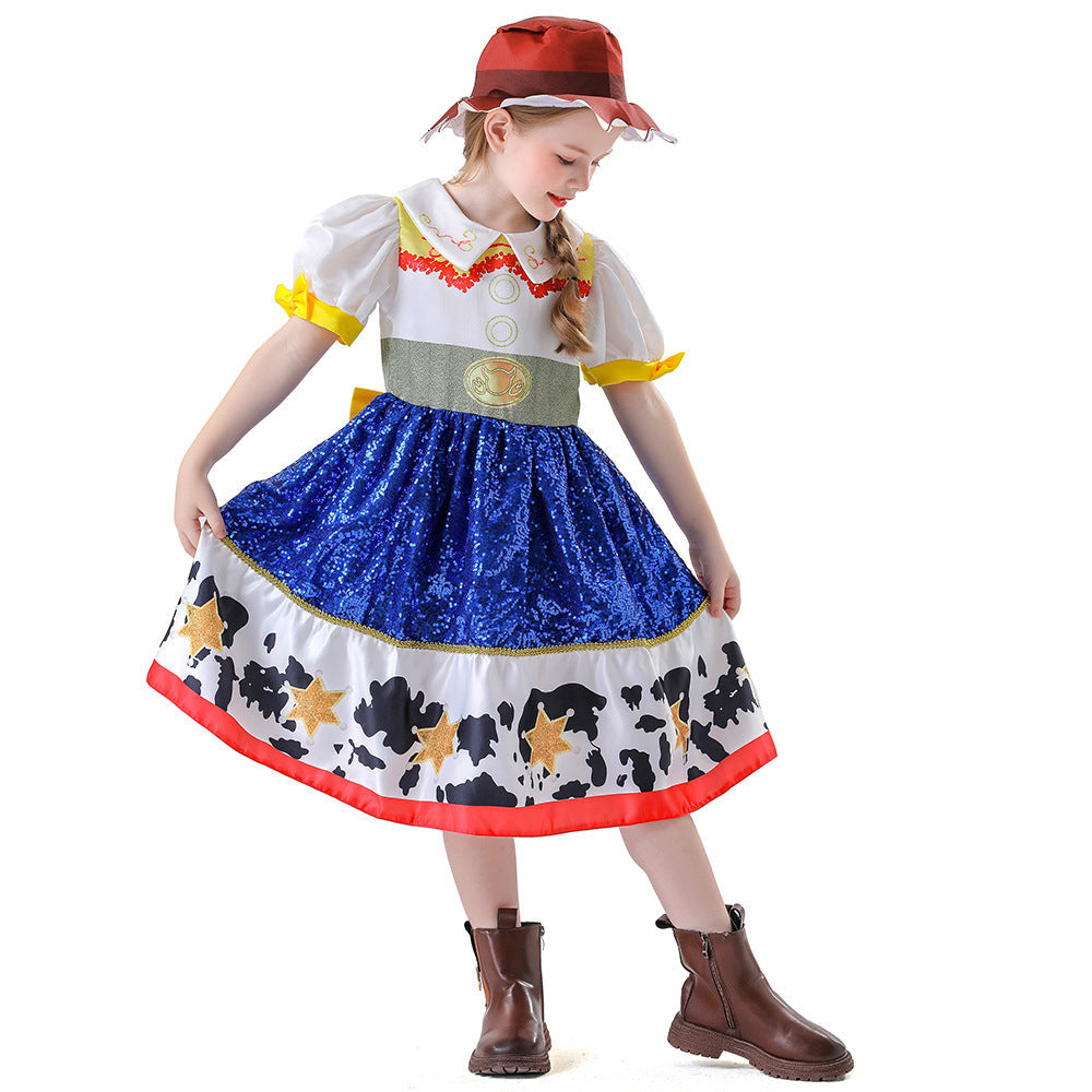 European And American Cosplay Cuisi Children Shirt Suit - Cindi Book