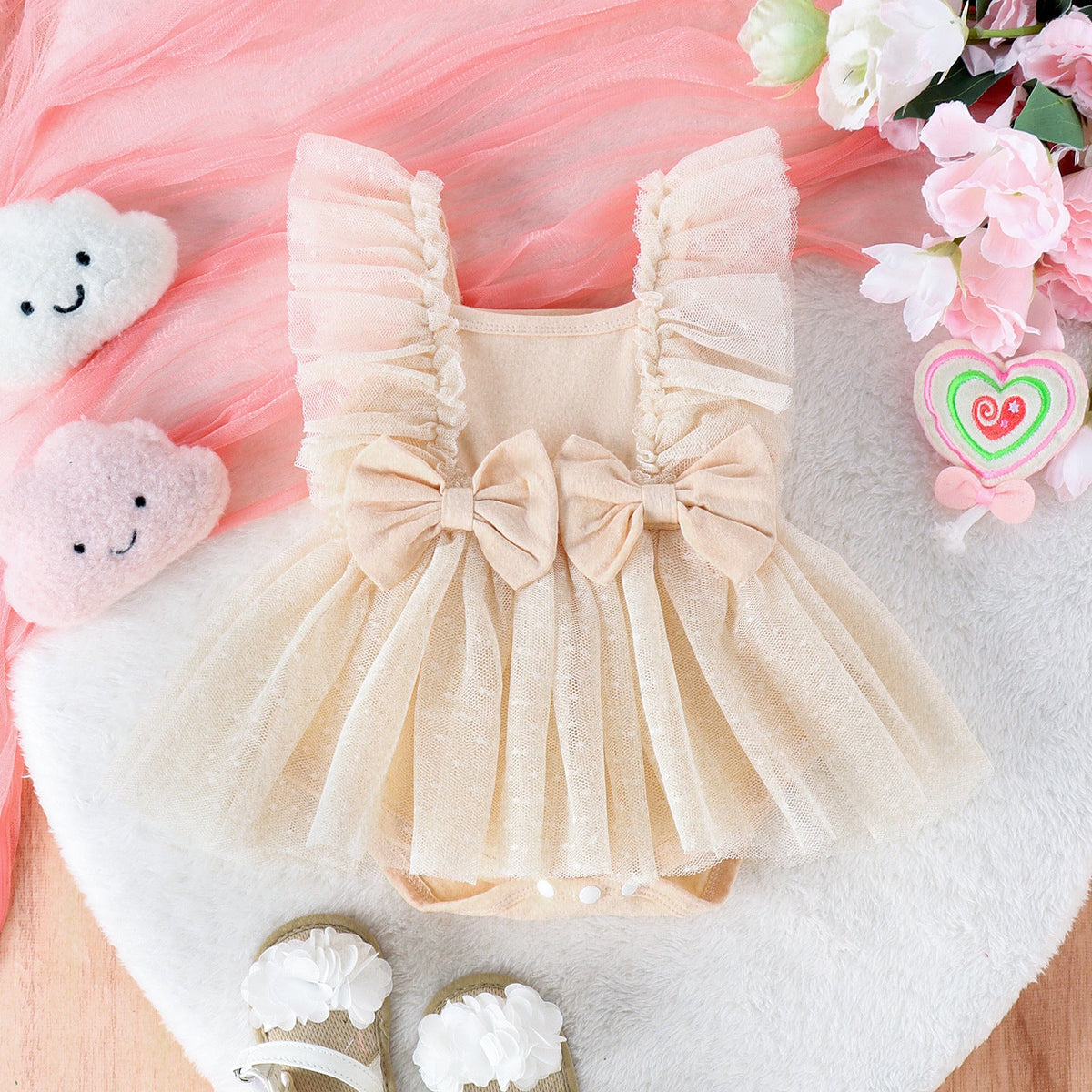 Jumpsuit Baby Net Skirt Princess Poris Dress Baby Skirt Baby Body Pants Jumpsuit - Cindi Book