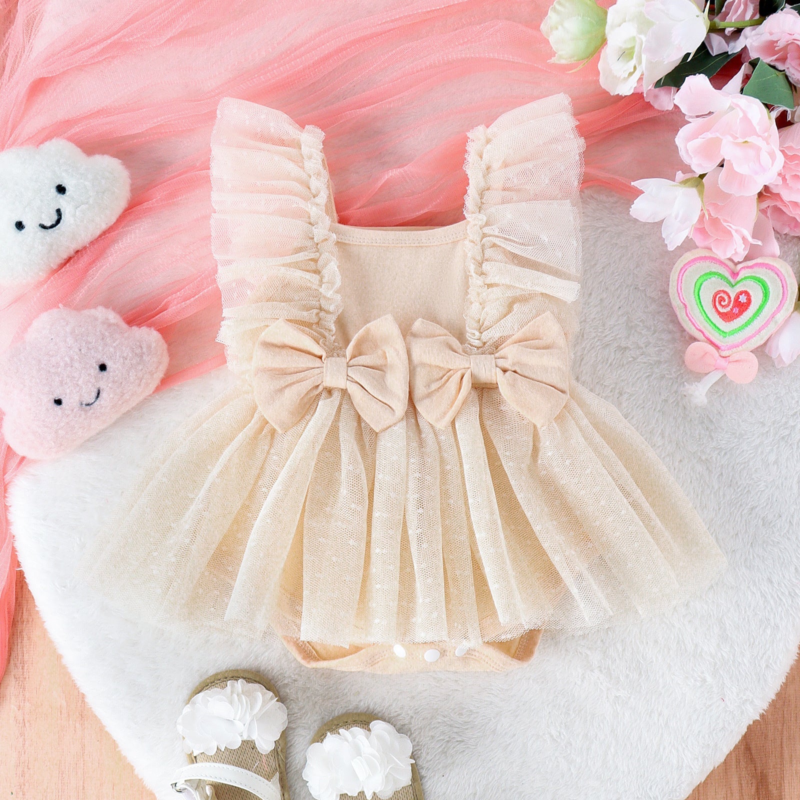 Jumpsuit Baby Net Skirt Princess Poris Dress Baby Skirt Baby Body Pants Jumpsuit - Cindi Book