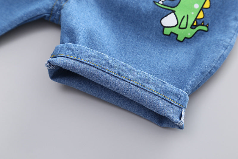 Boys Short Sleeve Cartoon Casual Set